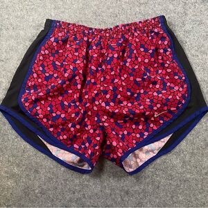 Nike Tempo Pink and Blue Patterned Women's Athletic Shorts, Size S, Dri-Fit